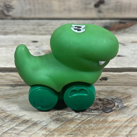 Playskool Hasbro Tonka Dinosaur Wheel Pals Green Mini Soft Toddler Animal Car - Picture 5 of 6